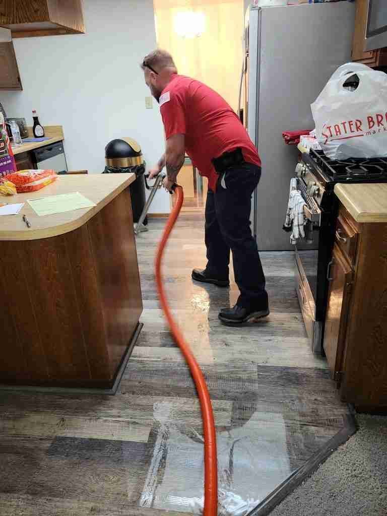 Water damaged residential materials requiring professional restoration