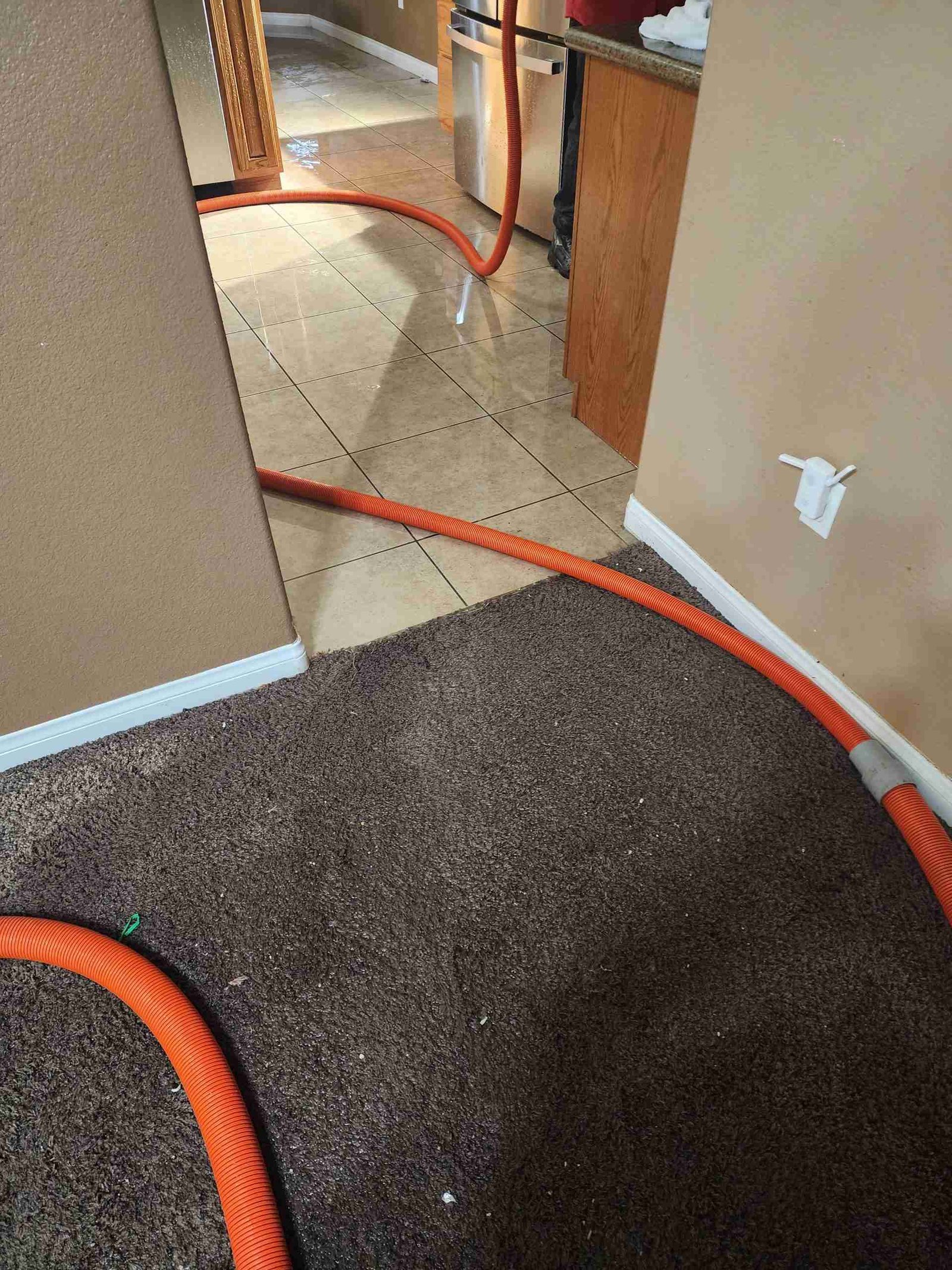 Real Rapid Response water damage restoration project inside a Southern California property