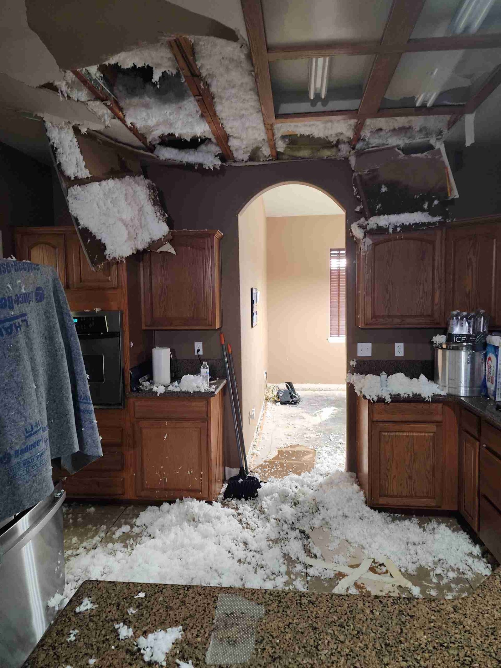 Property damage restoration work in the Hesperia service area