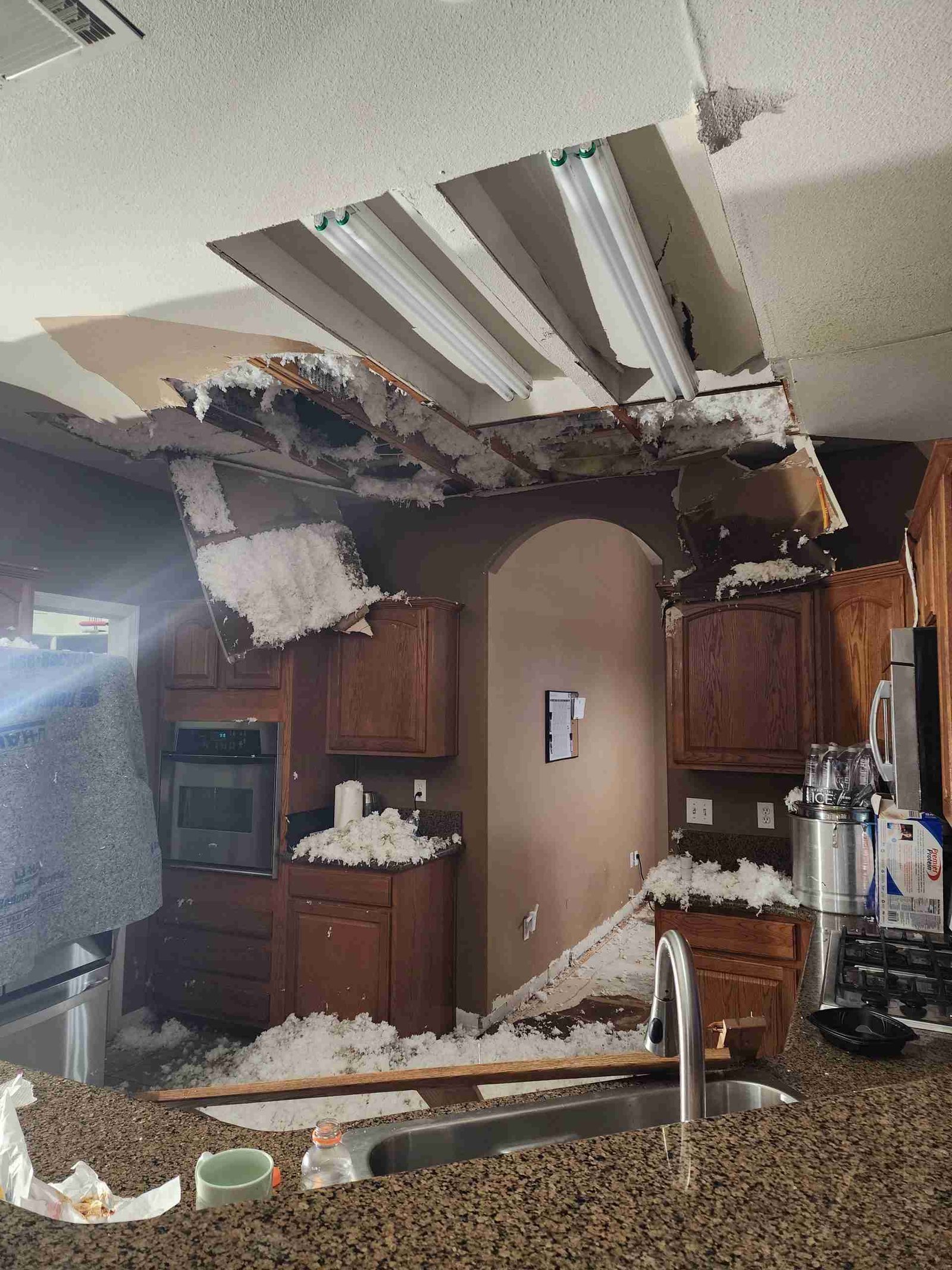 Property damage mitigation work by Rapid Response Flood Restoration