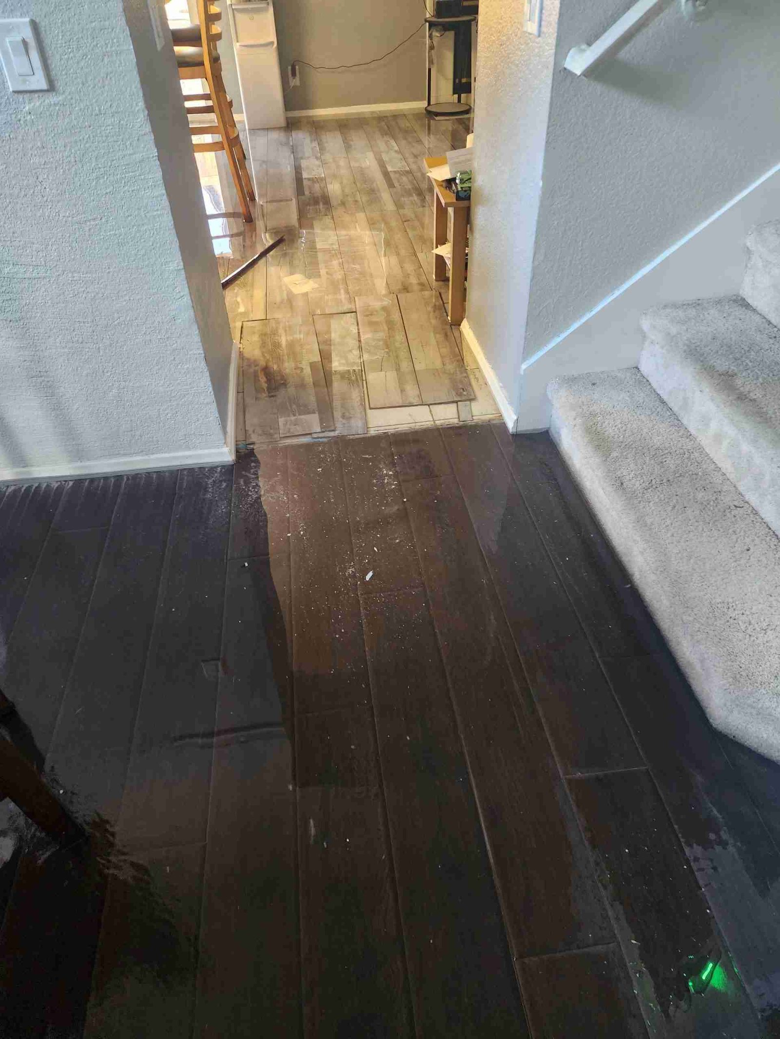 Water and property damage restoration project by Rapid Response